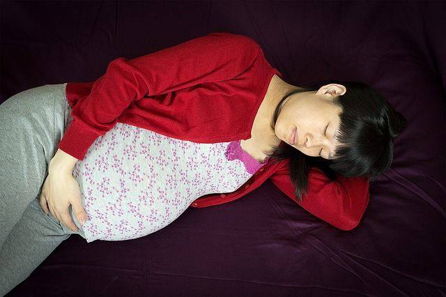 Sleeping Pregnant Woman