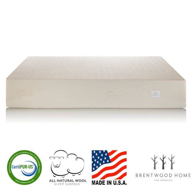 Brentwood Home 13” Bamboo Gel Memory Foam Mattress