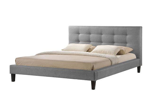 Baxton Studio Quincy Linen Platform Bed
