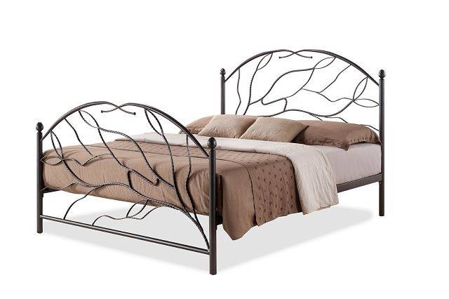 Baxton Studio Zinnia Tree Style Antique Bronze Iron Metal Platform Bed