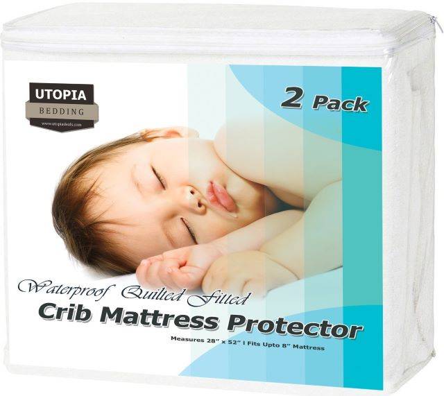 SureGuard Mattress Protectors Crib Size 100% Waterproof, Hypoallergenic  28x52